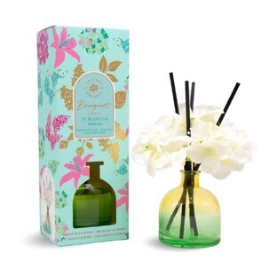La Casa degli Aromi Bouquet di fiori Bastoncini profumati Tè bianco e rose, 170 ml