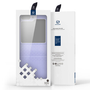 Husă din piele Dux Ducis Bril pentru Samsung Galaxy Z Flip 5 5G - mov