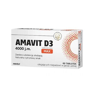 Amavit D3 MAX 4000 IU, 60 Tabletten