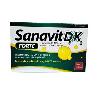 Sanavit D3 + K2 Forte, 60 capsules