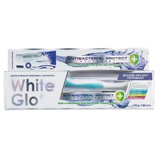 White Glo Pasta Dentífrica Blanqueadora 150g/100ml + Cepillo