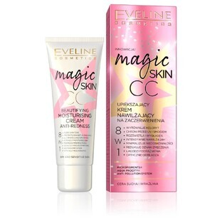 Eveline Cosmetics Magic Skin CC Opbeurende vochtinbrengende crème voor roodheid, 50 ml