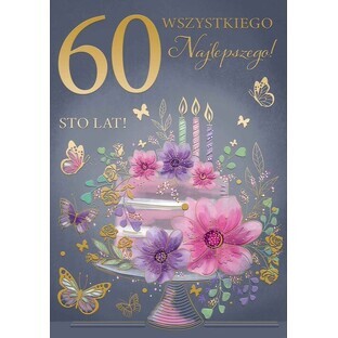 A5 60e verjaardagskaart