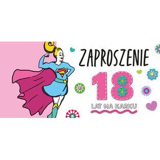 Invito 18 RAGAZZI - set di 5 buste incluse