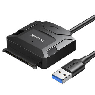 Ugreen 2.5 / 3.5 Laufwerksadapterkabel (USB-A 3.0 - SATA) schwarz (CR108)