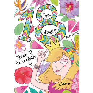 A5 18 GIRL TROPIKI card
