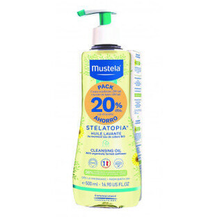 Mustela PACK Stelatopia Wasolie 500 ml + Verzachtende Crème 40 ml