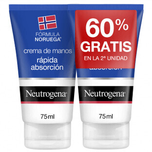 Neutrogena DUPLO Fast Absorbing Hands, 2 x 75ml