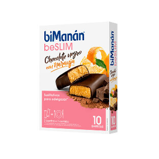 Bimanan BeSlim Schokoladen-Orangen-Riegel, 8u