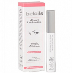 Belcils Mascara nero rinforzante per occhi sensibili, 7ml