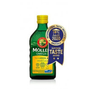 Möller's Omega-3 Huile de foie de morue arôme citron 250ml