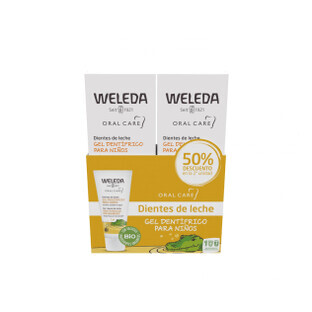 Weleda DUPLO Gel dentifricio alla calendula per bambini 2x50 ml