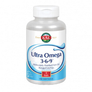 KAL Ultra oméga 3-6-9, 100 perles