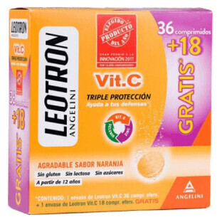 Angelini Leotron Vitamin C 36 comp eferv + GIFT 18 comp eferv