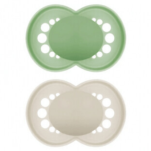 MAM suzetă originală din silicon +6M verde/neutru 2u