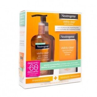 Neutrogena PACK Visibly Clear Cleansing Gel 200ml + Moisturizer 50ml