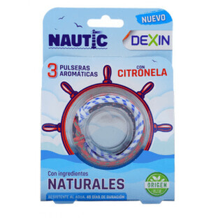 Dexin Eco Citronella Bracciale Nautico 3 unità