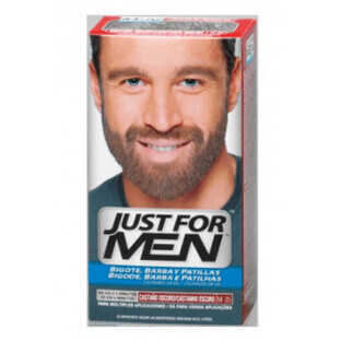 Just For Men Snor, Baard en Bakkebaarden Donkerbruin 30ml