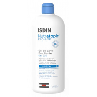 Isdin Nutratopic Pro-Amp Atopische Huid Emolliërende Badgel, 750 ml