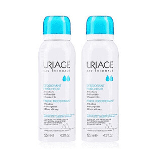 Uriage DUPLO Fresh Deodorant Spray 2X125ml