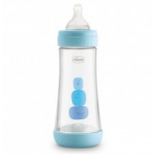 Chicco Babyflasche Perfect 5 blau Quick Flow 4m+ 300ml