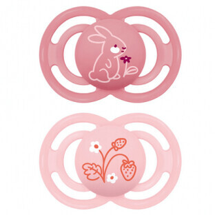 MAM Chupete Perfect Silicona +6M Rosa 2u