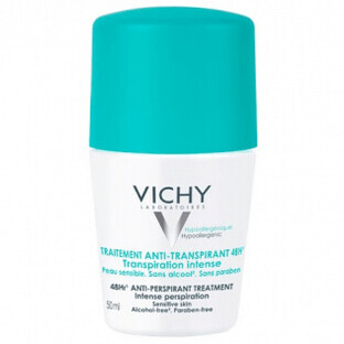 Vichy Deodorante Antitraspirante 48h, Roll-on 50 ml