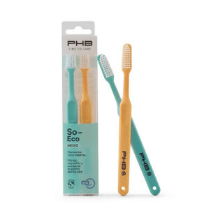 PHB Time to Care SO ECO DUPLO Medium Toothbrush