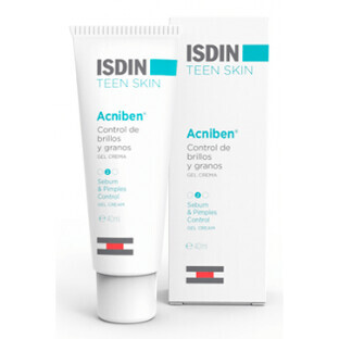 Isdin Teen Skin Acniben Acniben Glanz & Pickel Kontrolle Creme Gel, 40ml