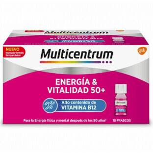 Multicentrum Energia & Vitalidad 50+ Frambozensmaak 30 Flessen
