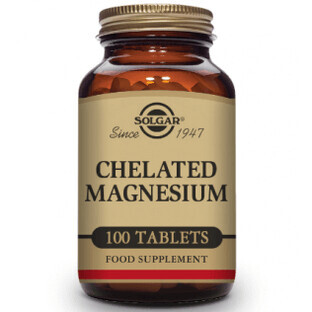 Magneziu chelat Solgar, 100 comprimate