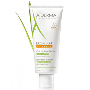 Aderma Exomega CONTROL Crème émolliente pour les peaux atopiques, 200ml