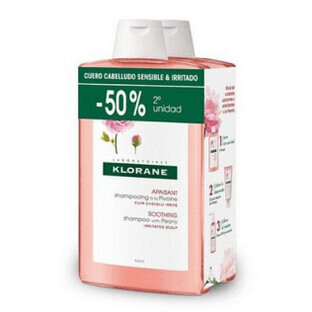 Klorane DUPLO Shampoo alla Peonia 2X400 ml