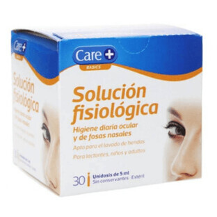 Care+ Fysiologische Oplossing, 30 injectieflacons van 0,5 ml