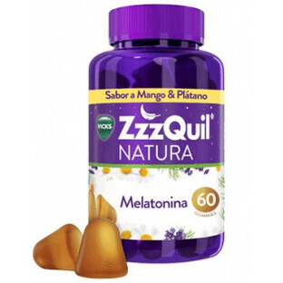 Vicks ZzzQuil Natura 60 Gummies Mango & Banană