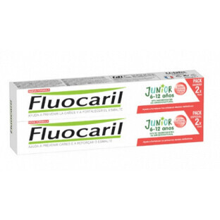 Fluocaril DUPLO Junior 6-12 años Sabor Frutos Rojos, 2x75ml