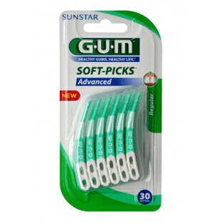 GUM Soft Picks Advanced 650 REGULAR, 30 unități