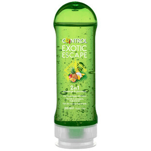 Control Pleasure Exotic Escape feuchtigkeitsspendendes, wärmendes Massage-Gel, 200ml