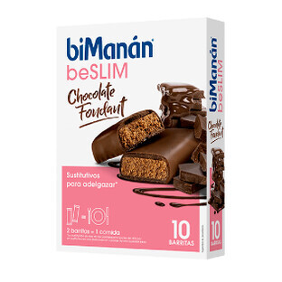Bimanan BeSLIM Schokoladen-Gießereiriegel, 10u