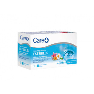 Care+ Lingettes ophtalmiques stériles 30 unités