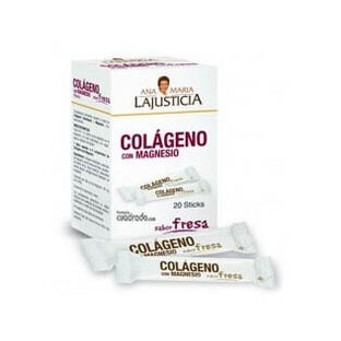 Ana Maria Lajusticia Colageno + Magnesio, 20 sticks Sabor Fresa