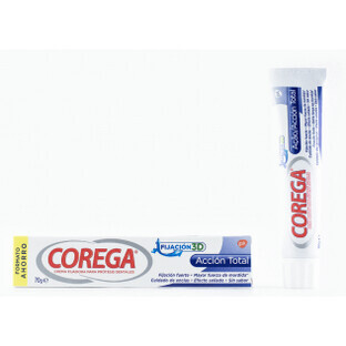 Corega Total Action Protective Adhesive Fixative Cream, 70 g