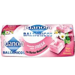 Caramelle Juanola alla fragola con vitamina C ed erbe, 32,4 g