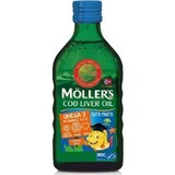 Omega 3 cod liver oil with tutti-frutti flavour for children, 250 ml, Möller's