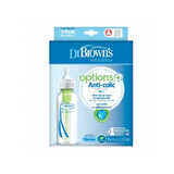 Pack of 3 narrow neck bottles PP, 250ml, Dr Browns