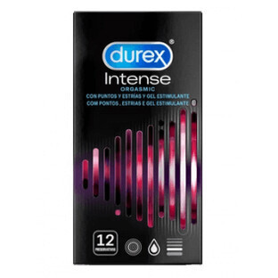 Prezervative Durex Intense Orgasmic, 12 unități