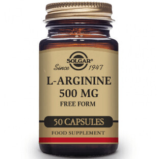 Solgar L-arginină 500 mg, 50 capsule