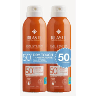 Rilastil Sun System DUPLO Spray Dry Touch SPF50+, 2x200ml