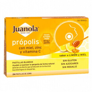 Juanola Propolis Miel & Citron 24 comprimés