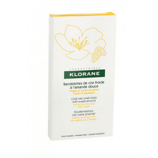 Klorane Sensitive Cold Depilatory Wax pentru față 6 benzi